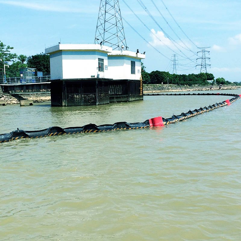 solid float rubber oil booms, floatation oil containment booms